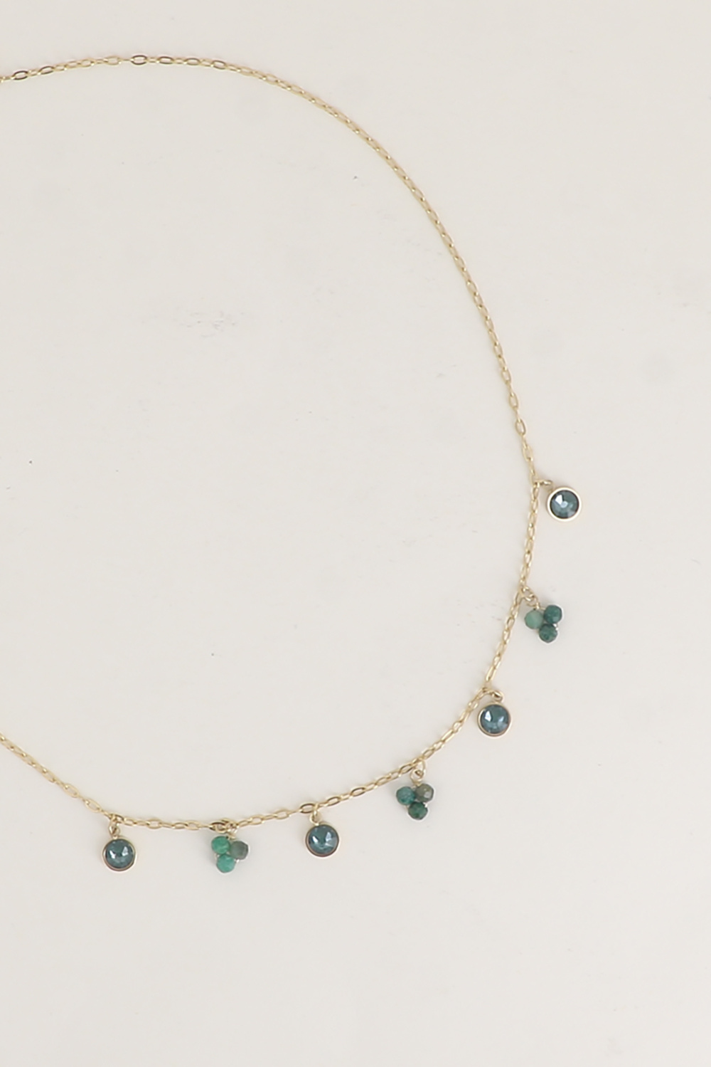 Mayorista Bohm - Collar Soly - piedras naturales adornado con cristales Swarovski PP20