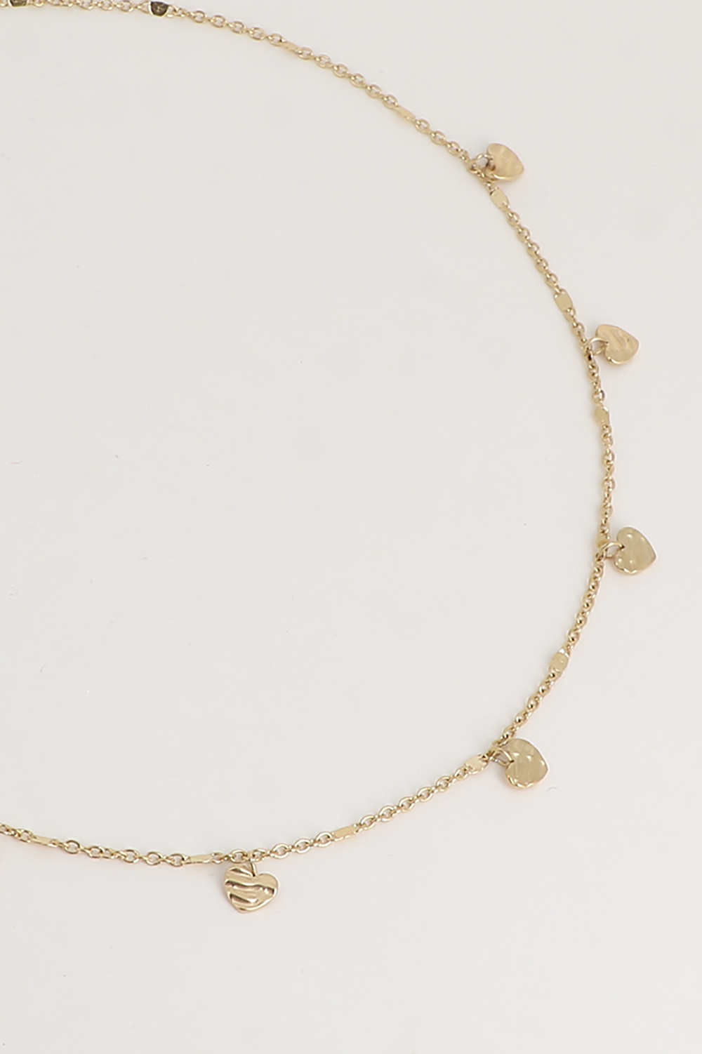 Mayorista Bohm - Collar - colgantes de corazones texturizados