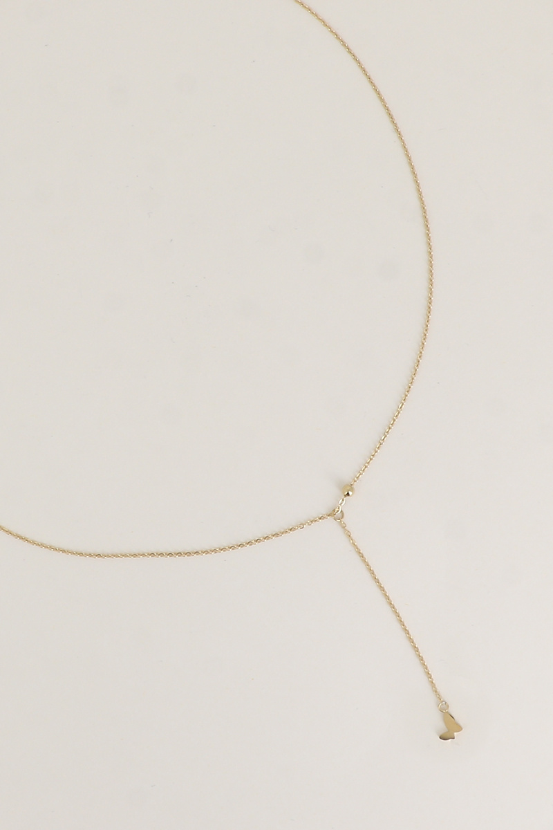 Mayorista Bohm - Collar en Y - Colgante de mariposa