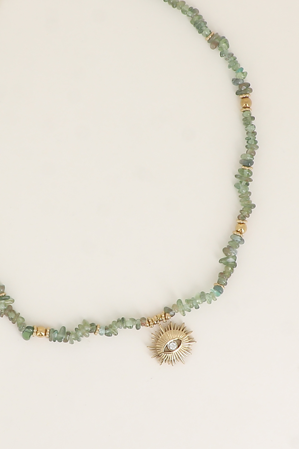 Mayorista Bohm - Collar - piedras naturales, ojo engastado con un cristal