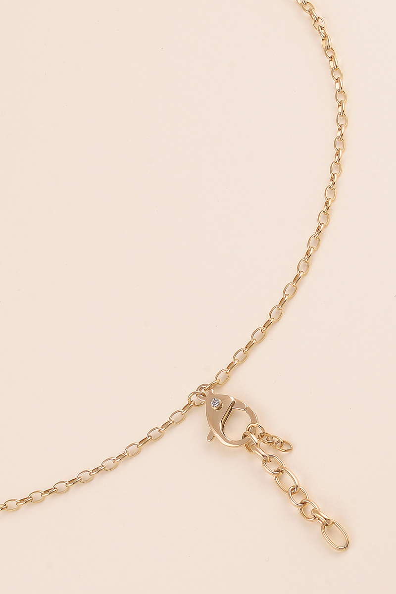 Grossiste Bohm - Collier Y - grand mousqueton avec coeur et oxyde de zirconium