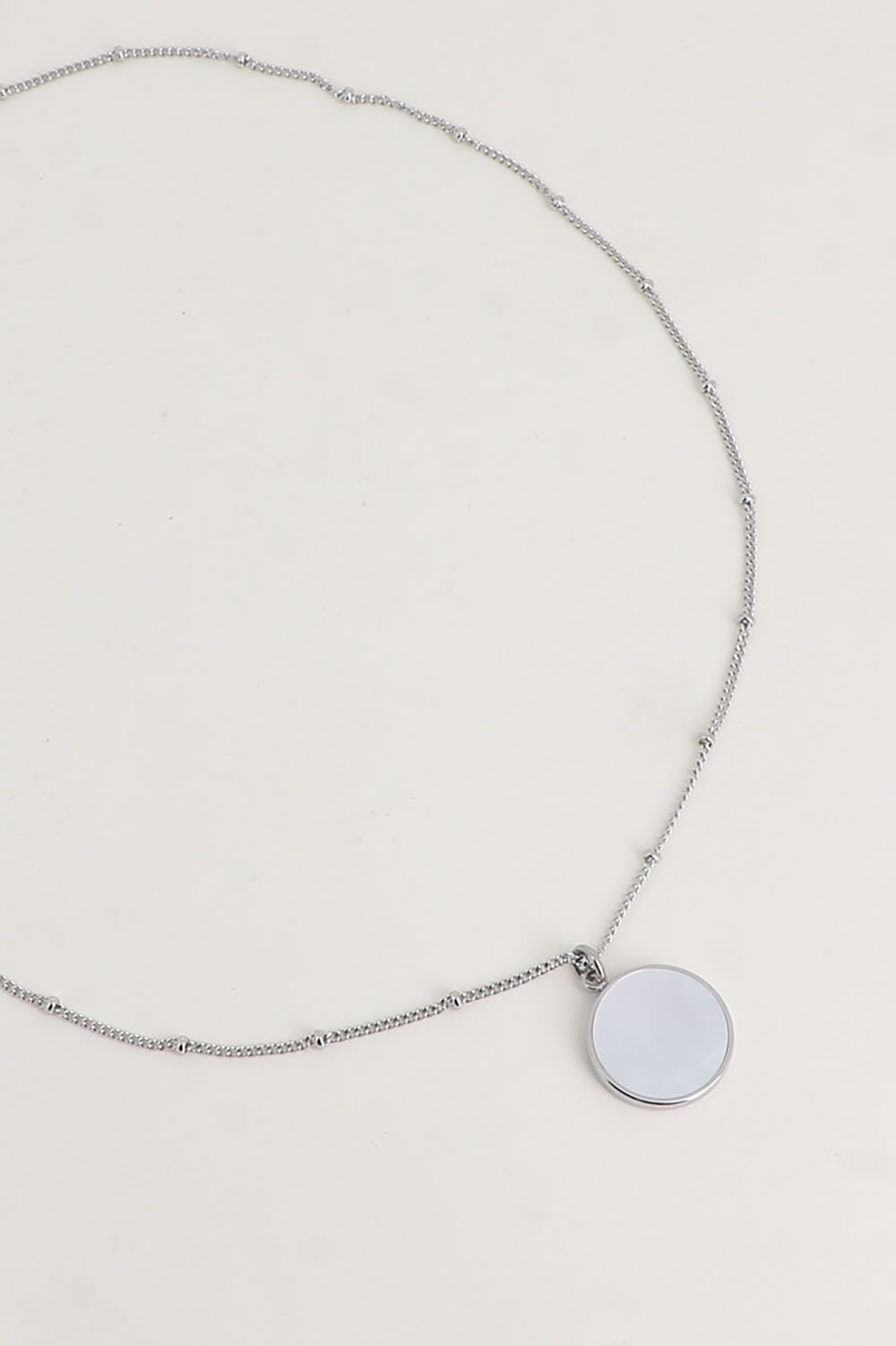 Mayorista Bohm - Collar Maxine de rodio - piedra natural