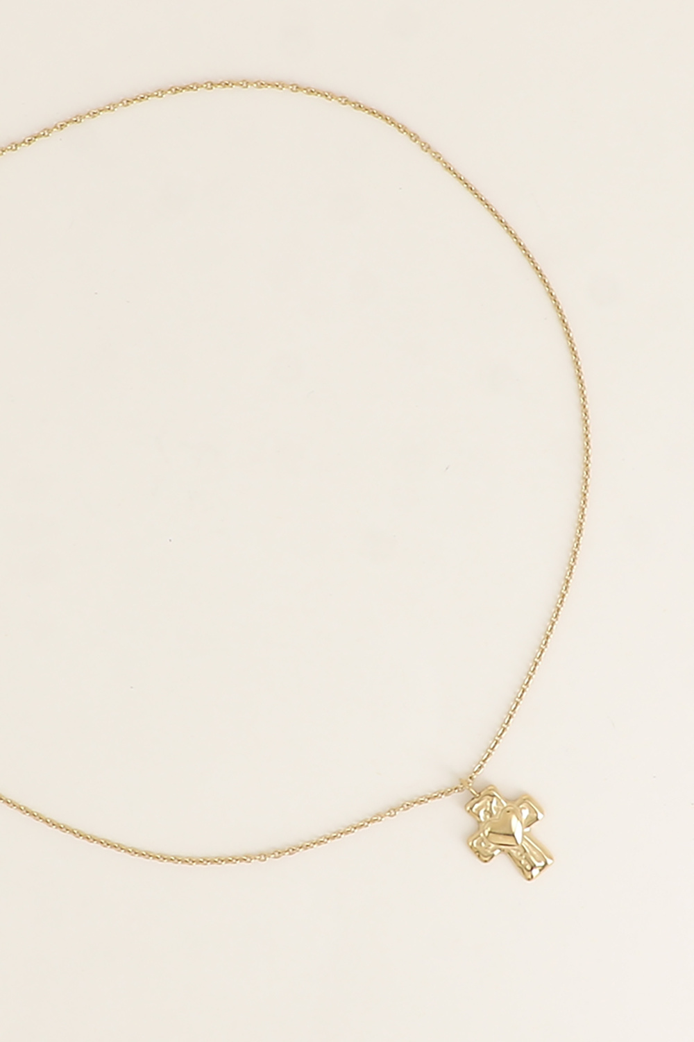 Wholesaler Bohm - Necklace - religious cross and heart