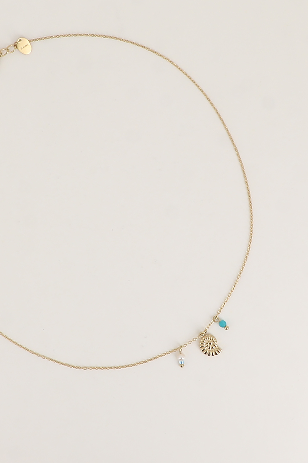 Mayorista Bohm - Collar - concha de caracol, pequeña perla de agua dulce y piedra natural