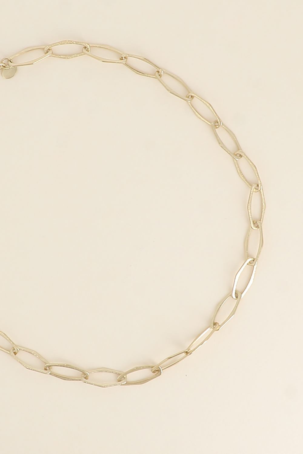 Wholesaler Bohm - Necklace - large hexagonal link chain with a brushed matte finish