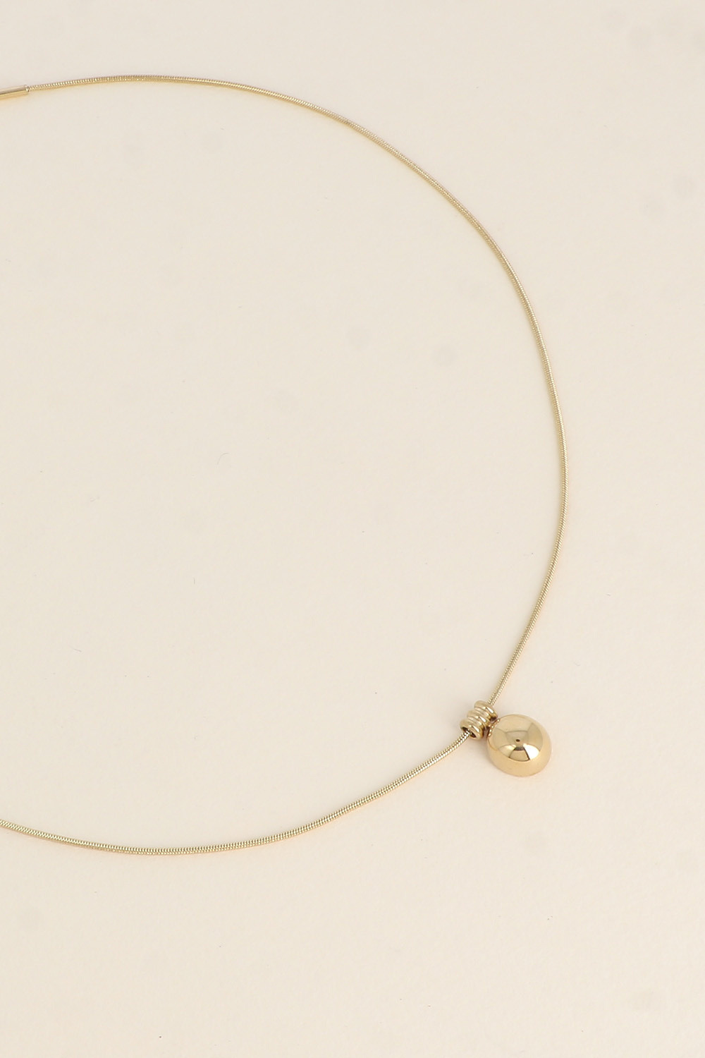 Grossiste Bohm - Collier - pendentif petit rond bombé