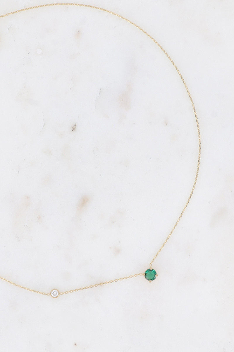 Mayorista Bohm - Collar - óxido de cristal y circonio redondo