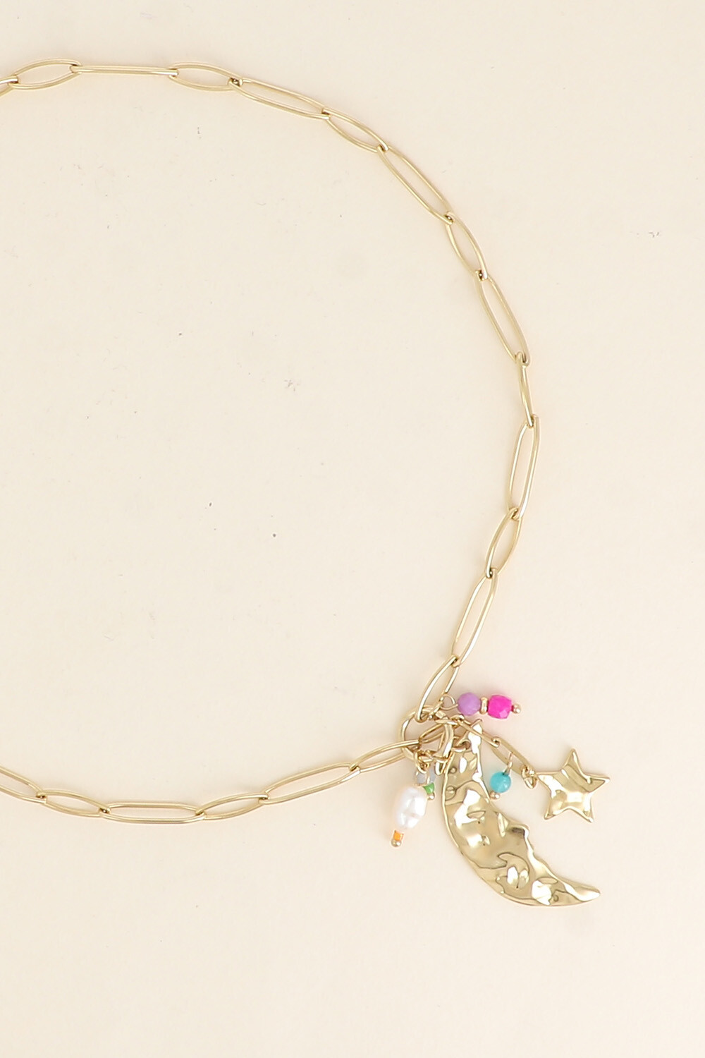 Grossiste Bohm - Collier - lune, étoile et perles