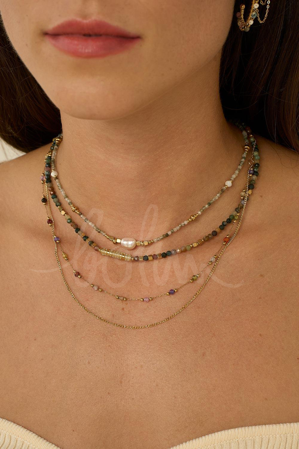 Mayorista Bohm - Collar Nerri de 2 hileras - Piedras Naturales
