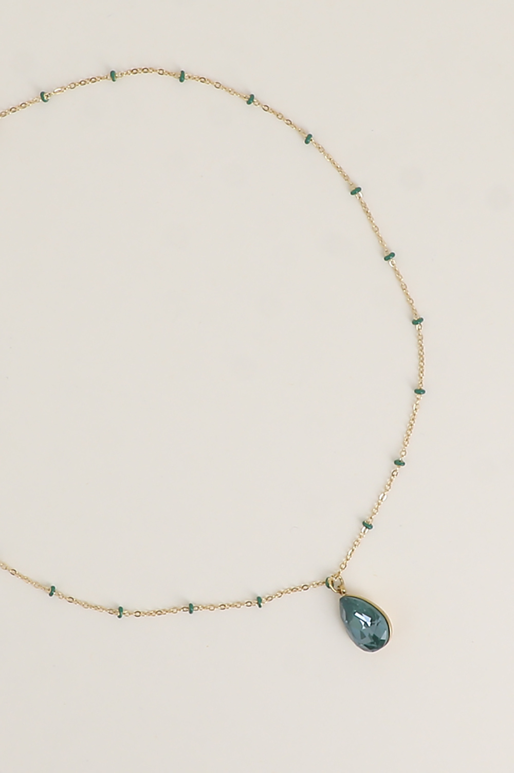 Mayorista Bohm - Collar - adornado con cristales de Swarovski® en forma de gota, cadena esmaltada