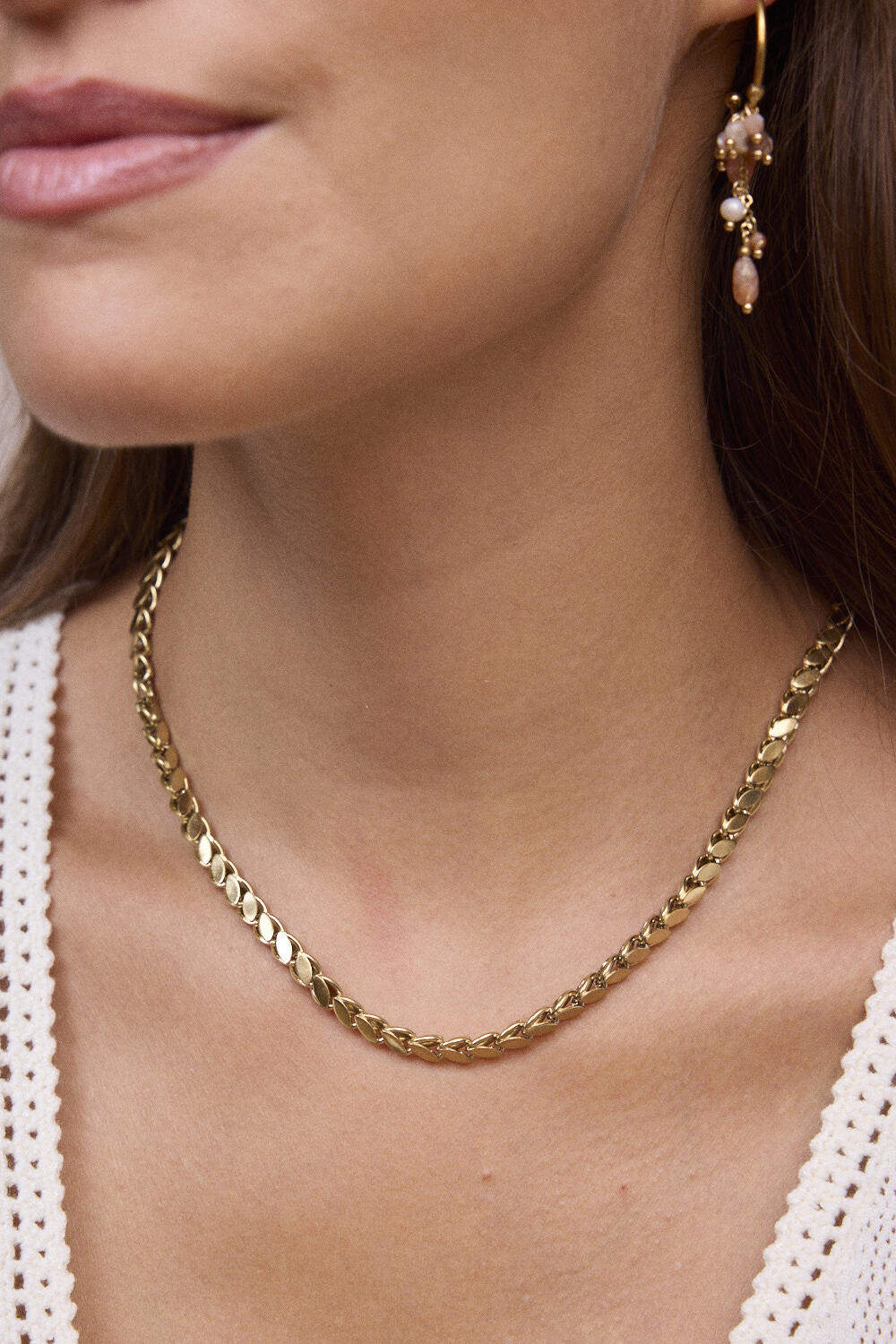 Mayorista Bohm - Collar - cadena estilo espiga de 5mm