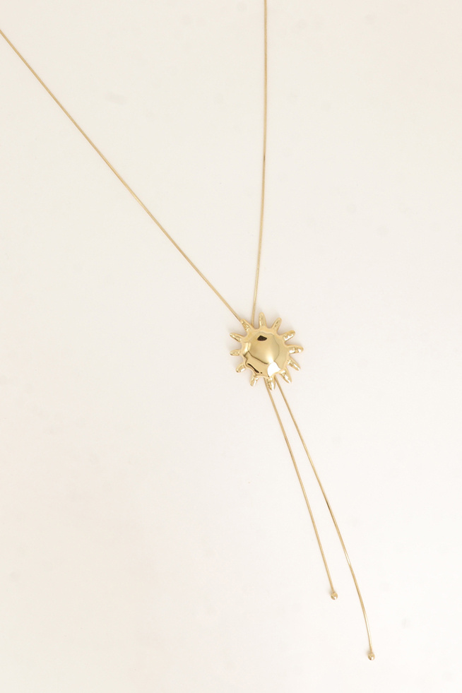 Wholesaler Bohm - Y Necklace - tie style, snake chain and sun pendant