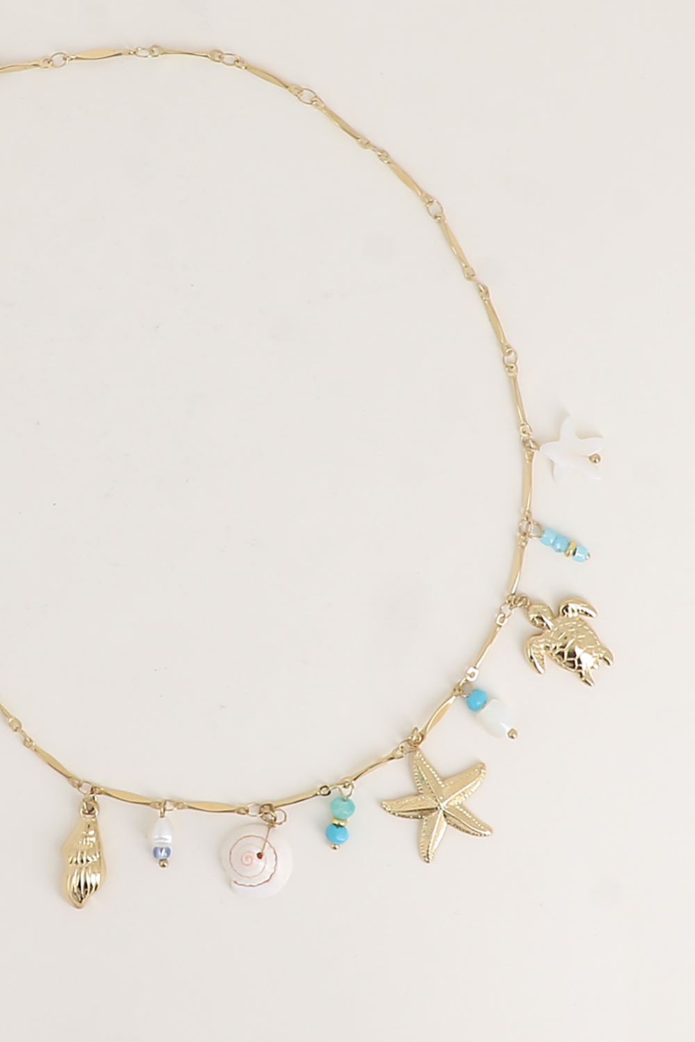 Wholesaler Bohm - Necklace - mother-of-pearl starfish, shells, natural shell, turtle