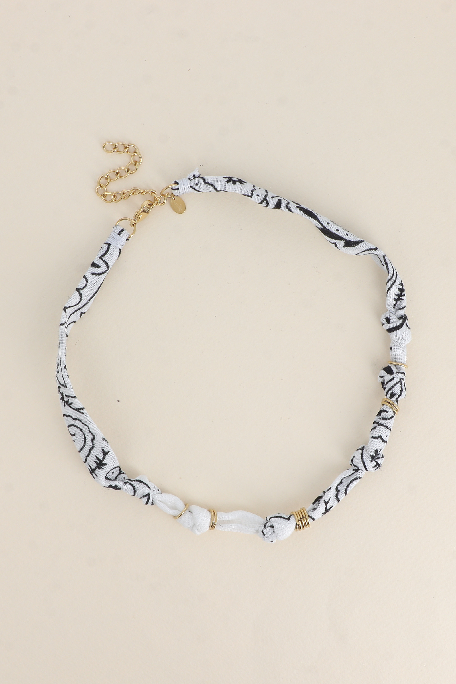 Mayorista Bohm - Collar - cinta de bandana y anillos de acero inoxidable