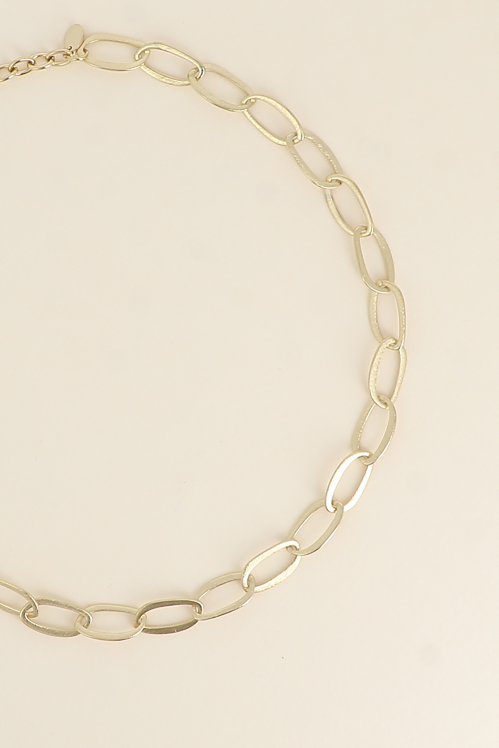 Wholesaler Bohm - Necklace - large oval link chain with a brushed matte finish