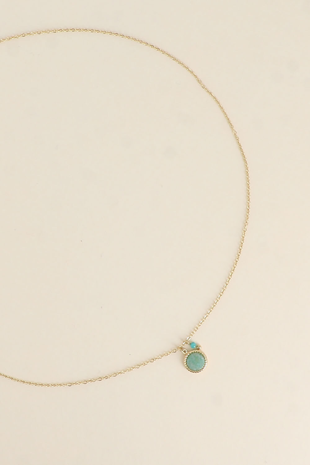 Grossiste Bohm - Collier Emllo Mini - pierre naturelle ronde et perle d'eau douce