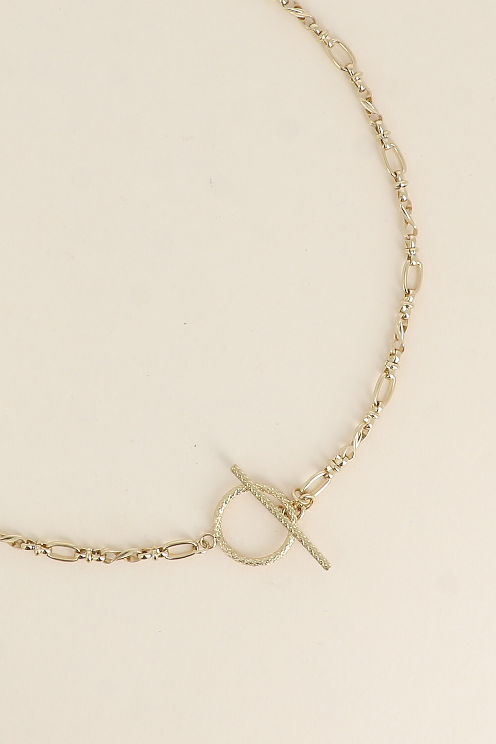 Mayorista Bohm - Collar - cadena de anillos múltiples y cierre de barra de diamantes y anillo
