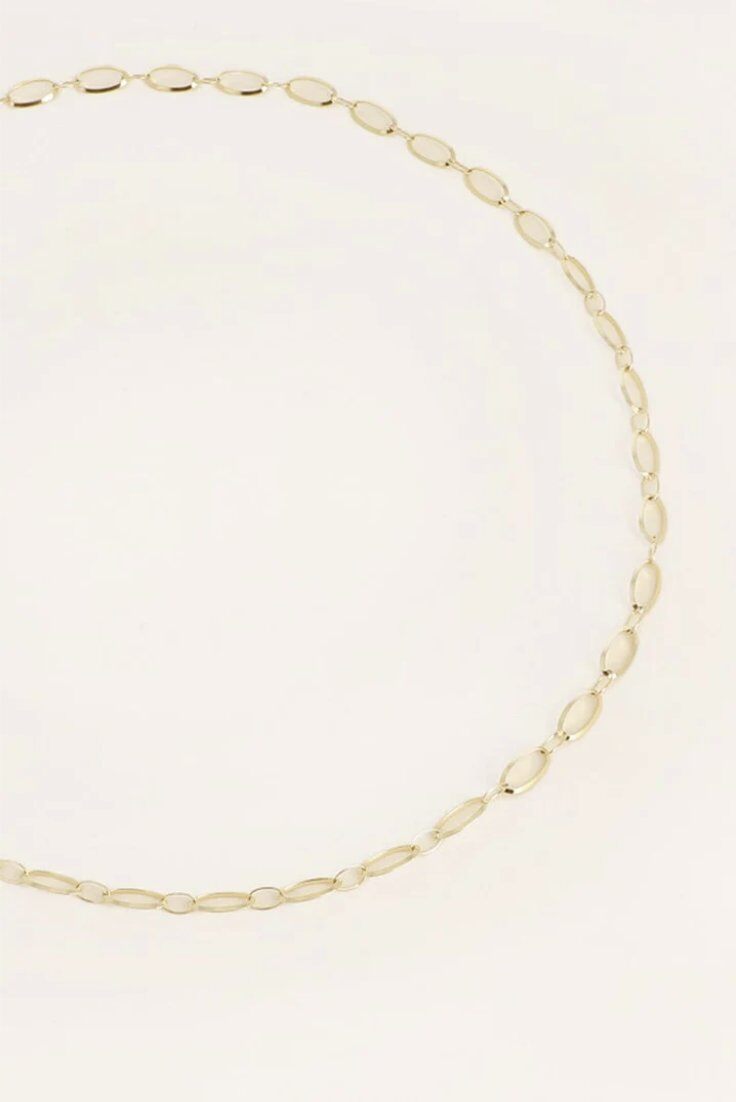 Grossiste Bohm - Collier Dita - maille alternée ovale