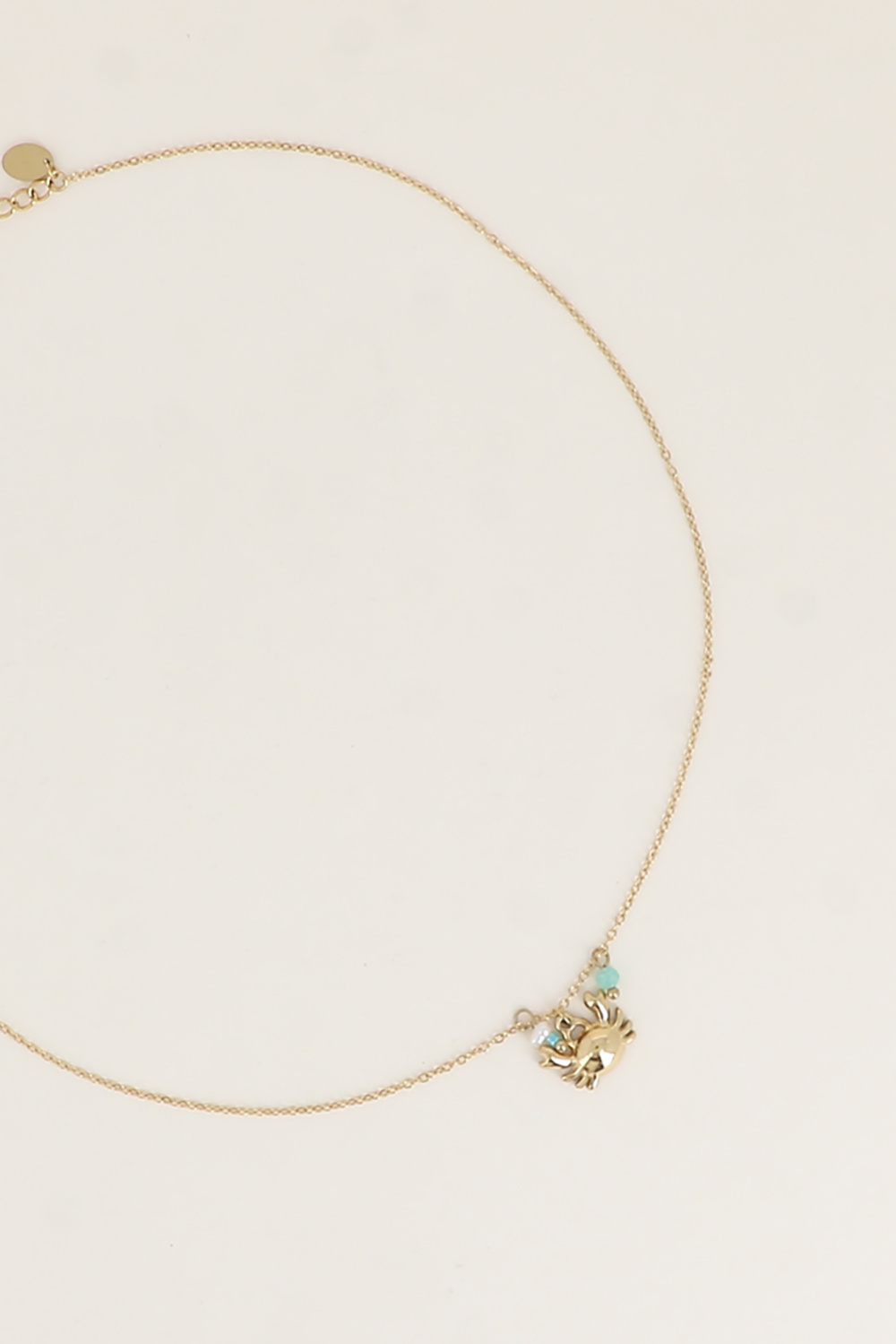 Wholesaler Bohm - Necklace - crab, small freshwater pearl and natural stone