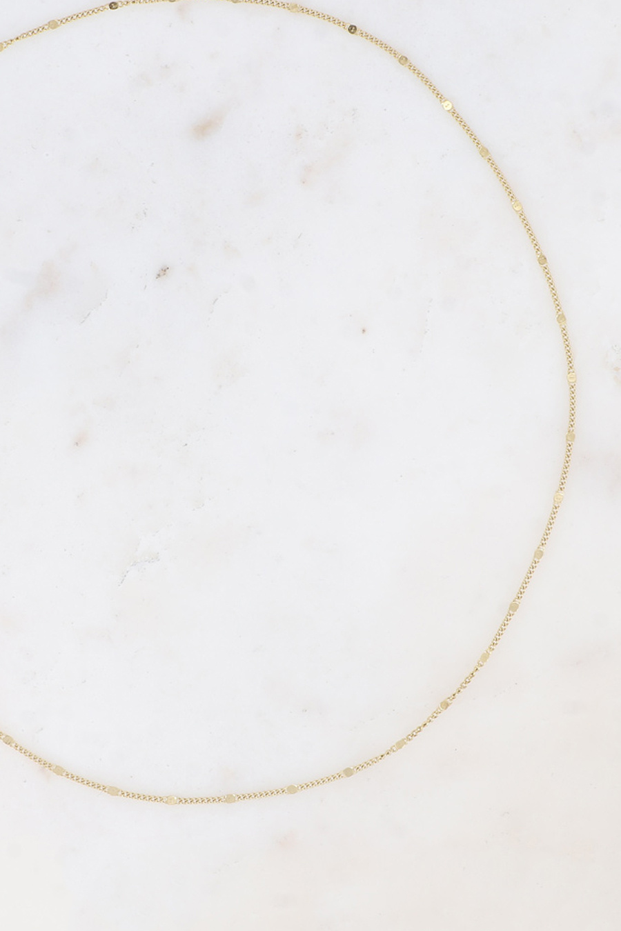 Wholesaler Bohm - Necklace - fine and flat curb chain links 50+5 cm
