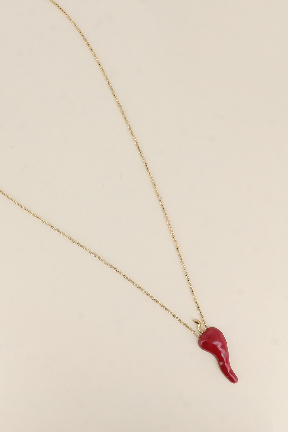 Grossiste Bohm - Sautoir - pendentif piment en émail