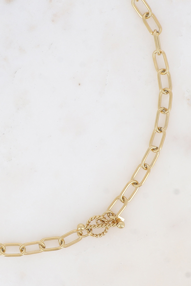 Wholesaler Bohm - Necklace - curb chain with twisted toggle clasp