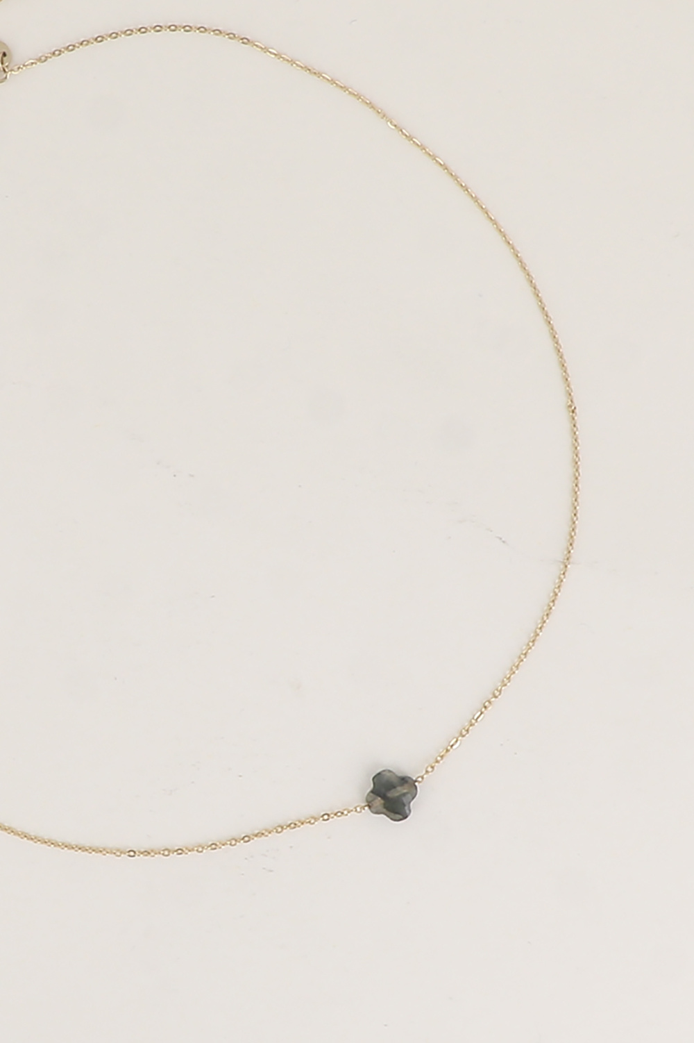 Wholesaler Bohm - Necklace - natural stone clover pendant