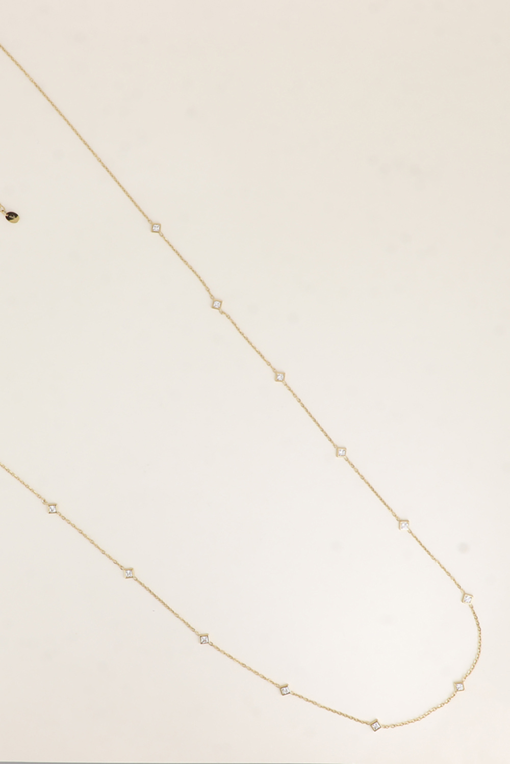 Wholesaler Bohm - Long Necklace - Square Crystals