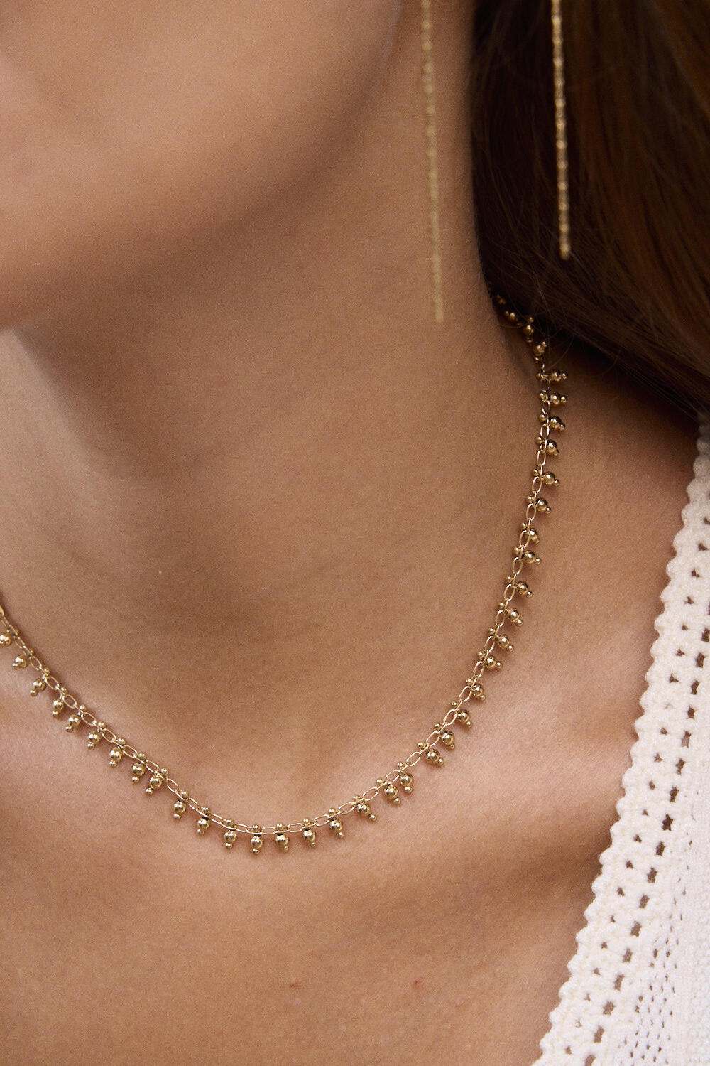 Grossiste Bohm - Collier - perles boules pendantes