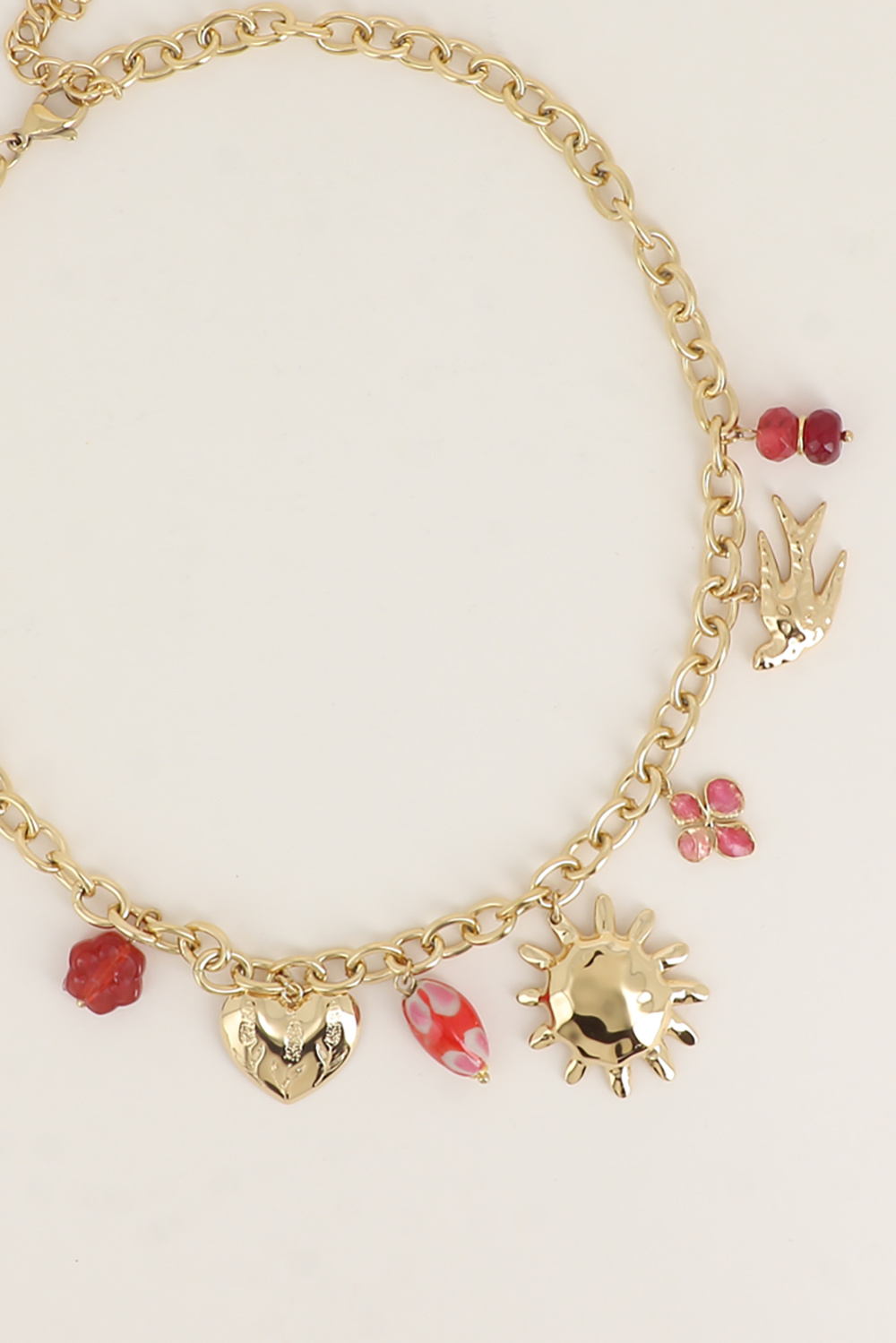 Mayorista Bohm - Collar - sol, trébol, corazón, pájaro, flor, cerámica esmaltada, resina