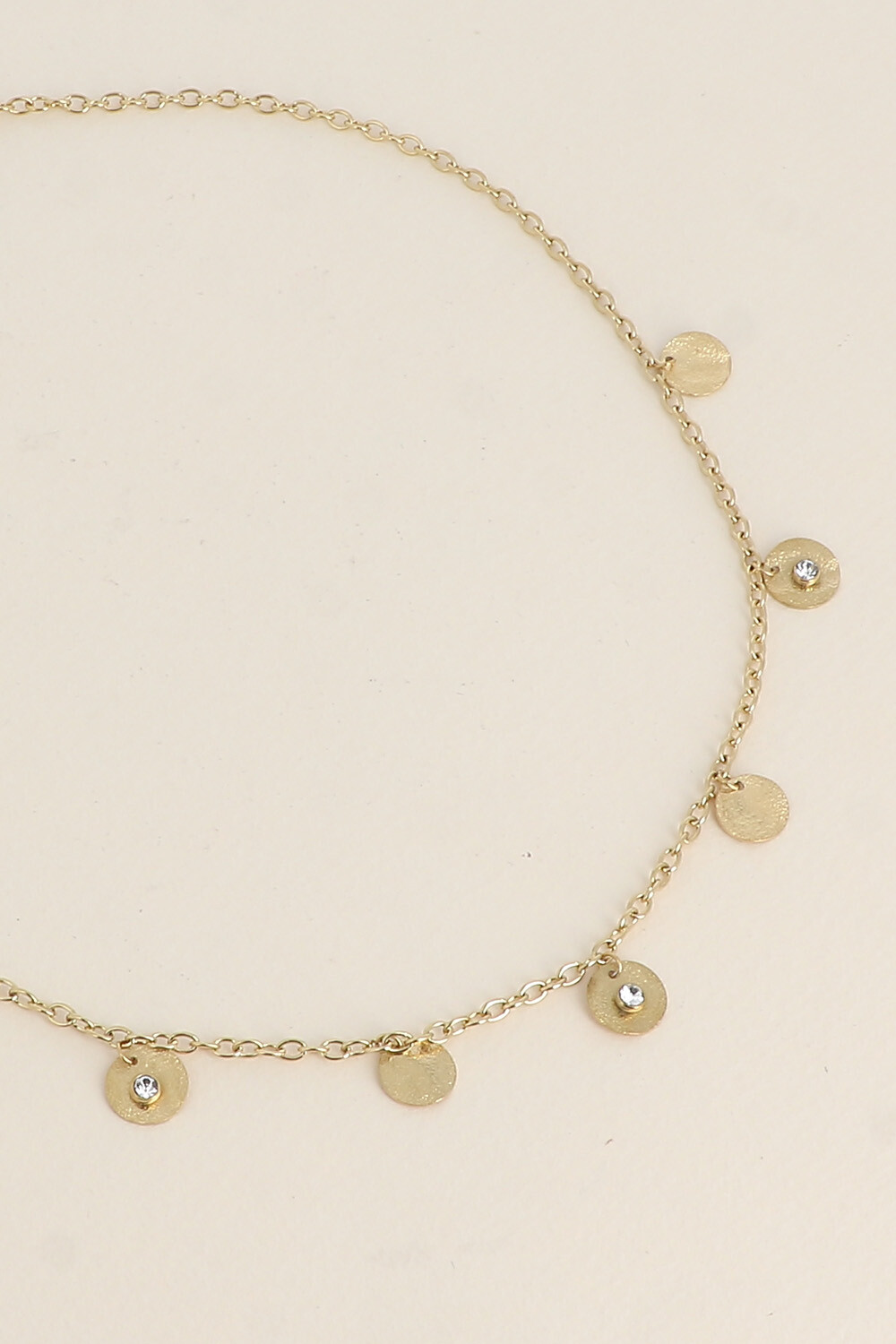 Grossiste Bohm - Collier - boules et pampilles rondes effet pailletées avec oxydes de zirconium
