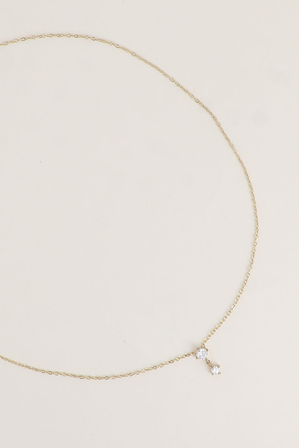 Mayorista Bohm - Collar - colgante con 2 cristales redondos