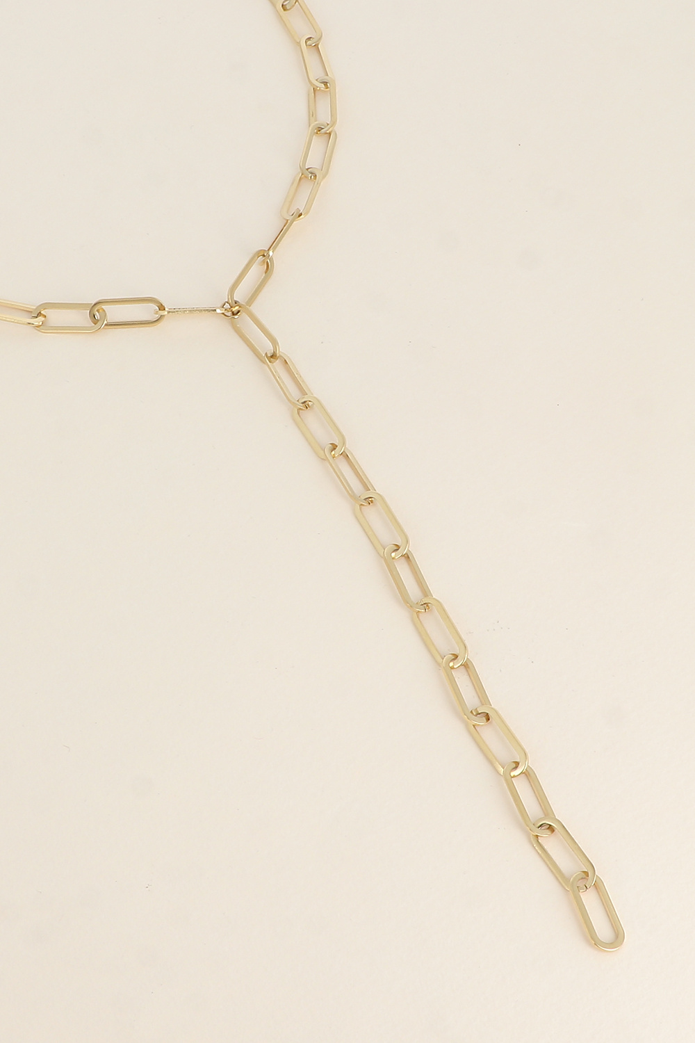 Wholesaler Bohm - Y necklace - chain with elongated oval links