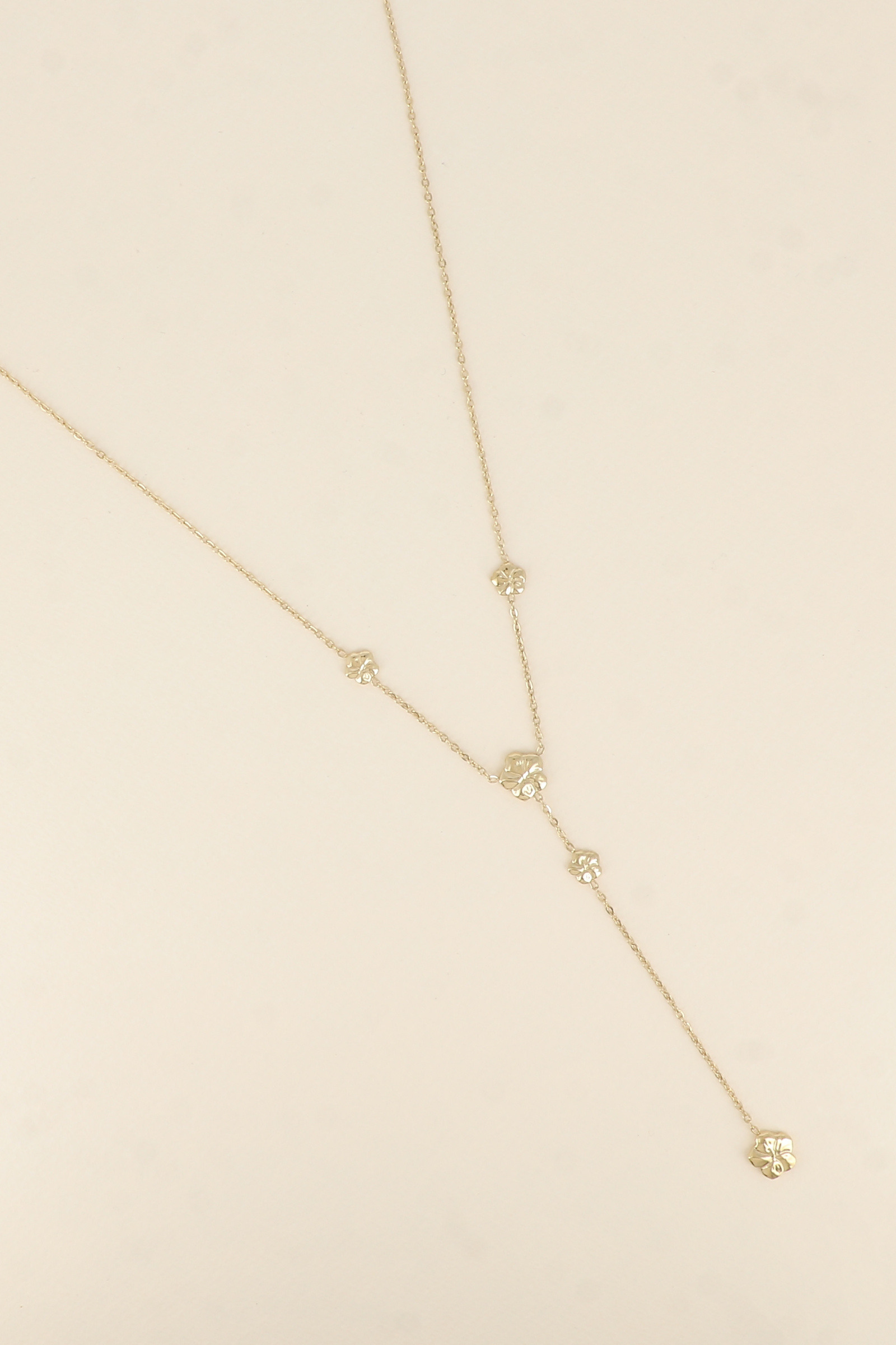 Wholesaler Bohm - Y Necklace - Hibiscus Flowers
