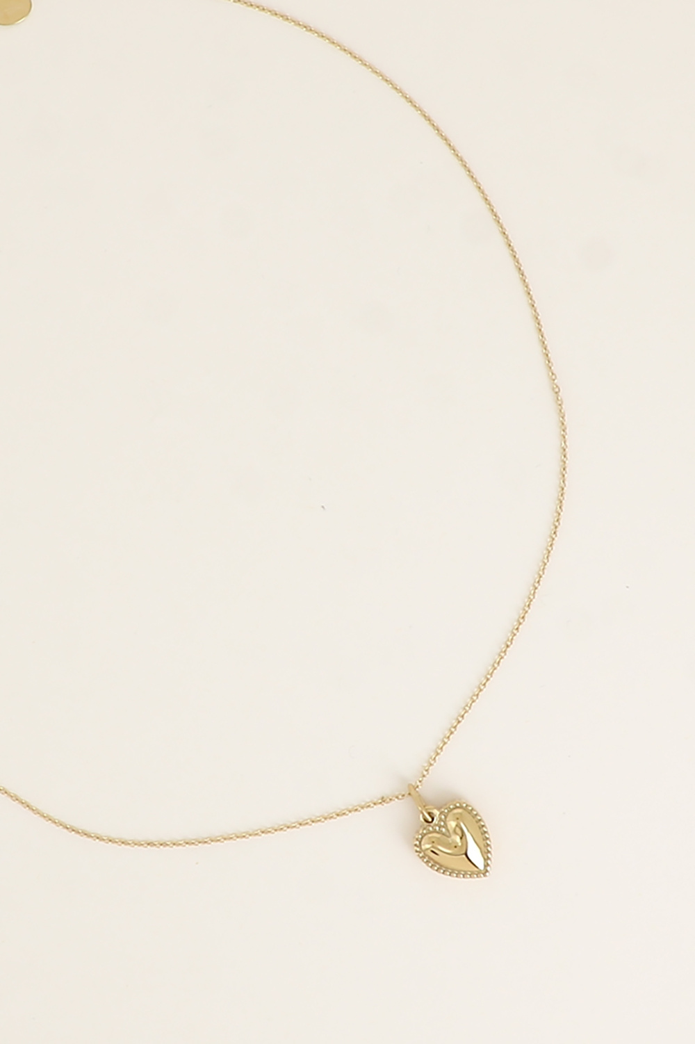 Mayorista Bohm - Collar - colgante de corazón con bordes texturizados
