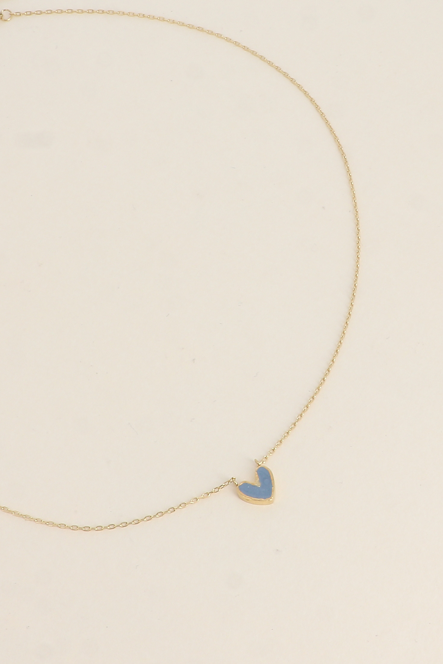 Grossiste Bohm - Collier - pendentif coeur en émail