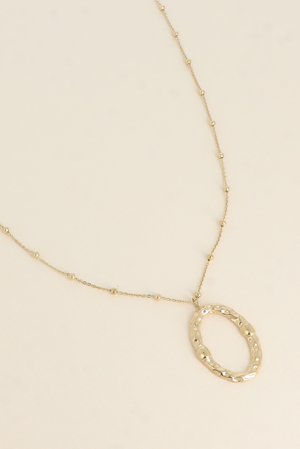 Wholesaler Bohm - Necklace - large textured oval pendant
