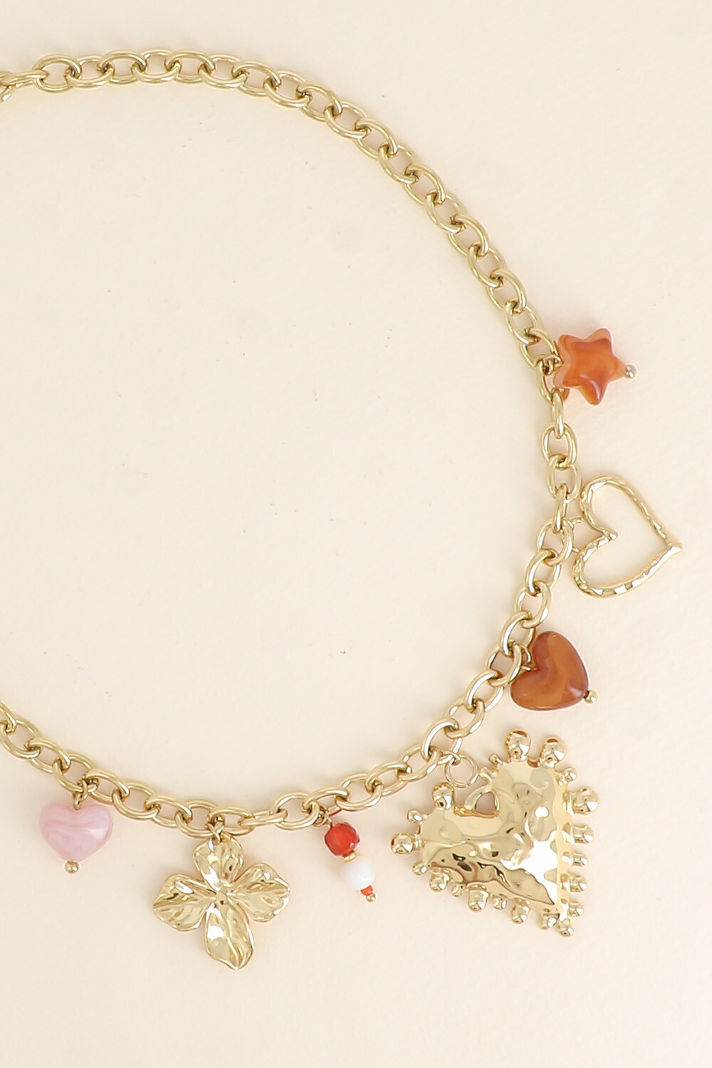 Grossiste Bohm - Collier - coeurs, feuillage et étoile