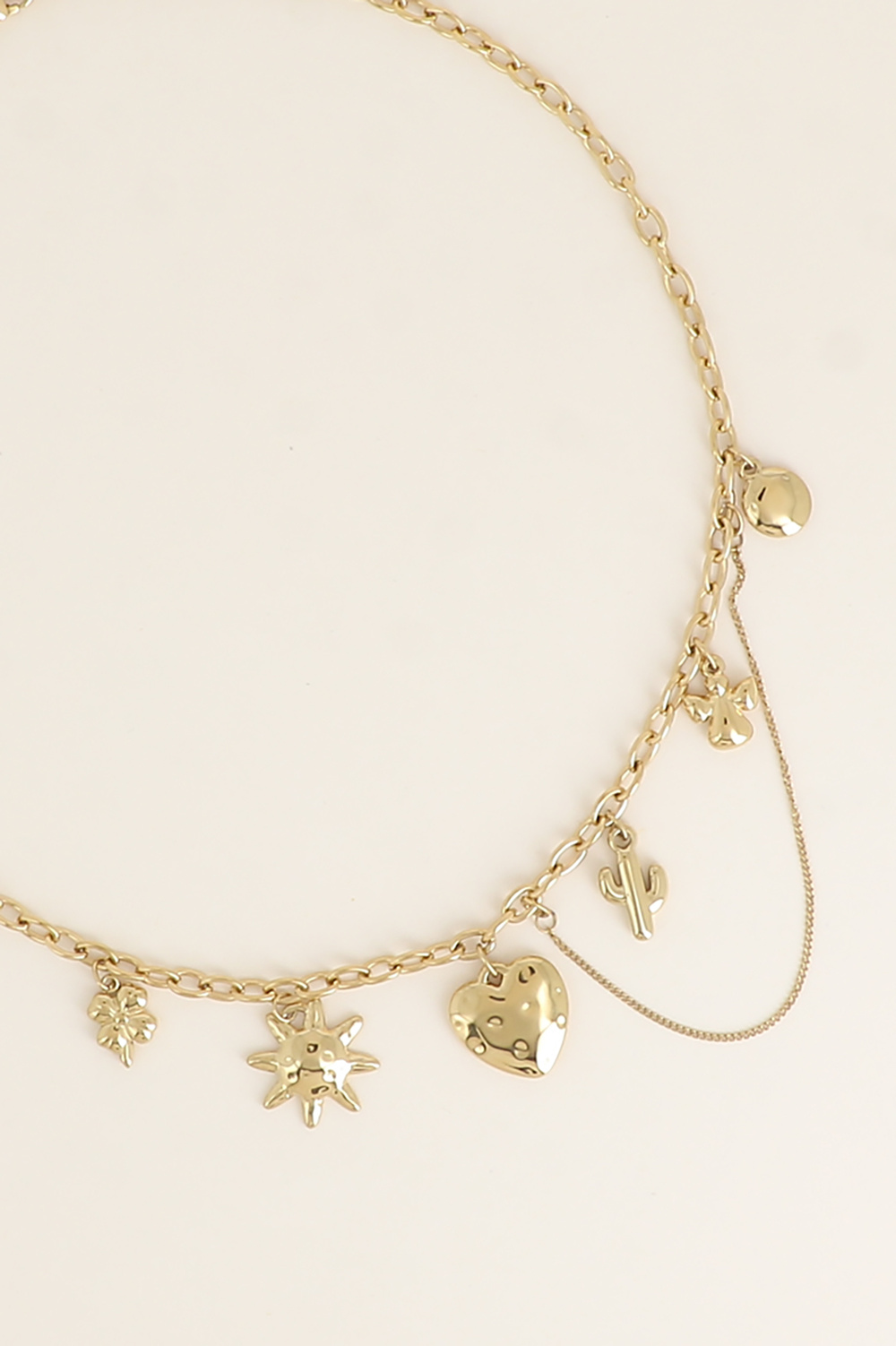 Mayorista Bohm - Collar - árbol de la vida, trébol, sol, corazón, cactus, ángel y cadena colgante