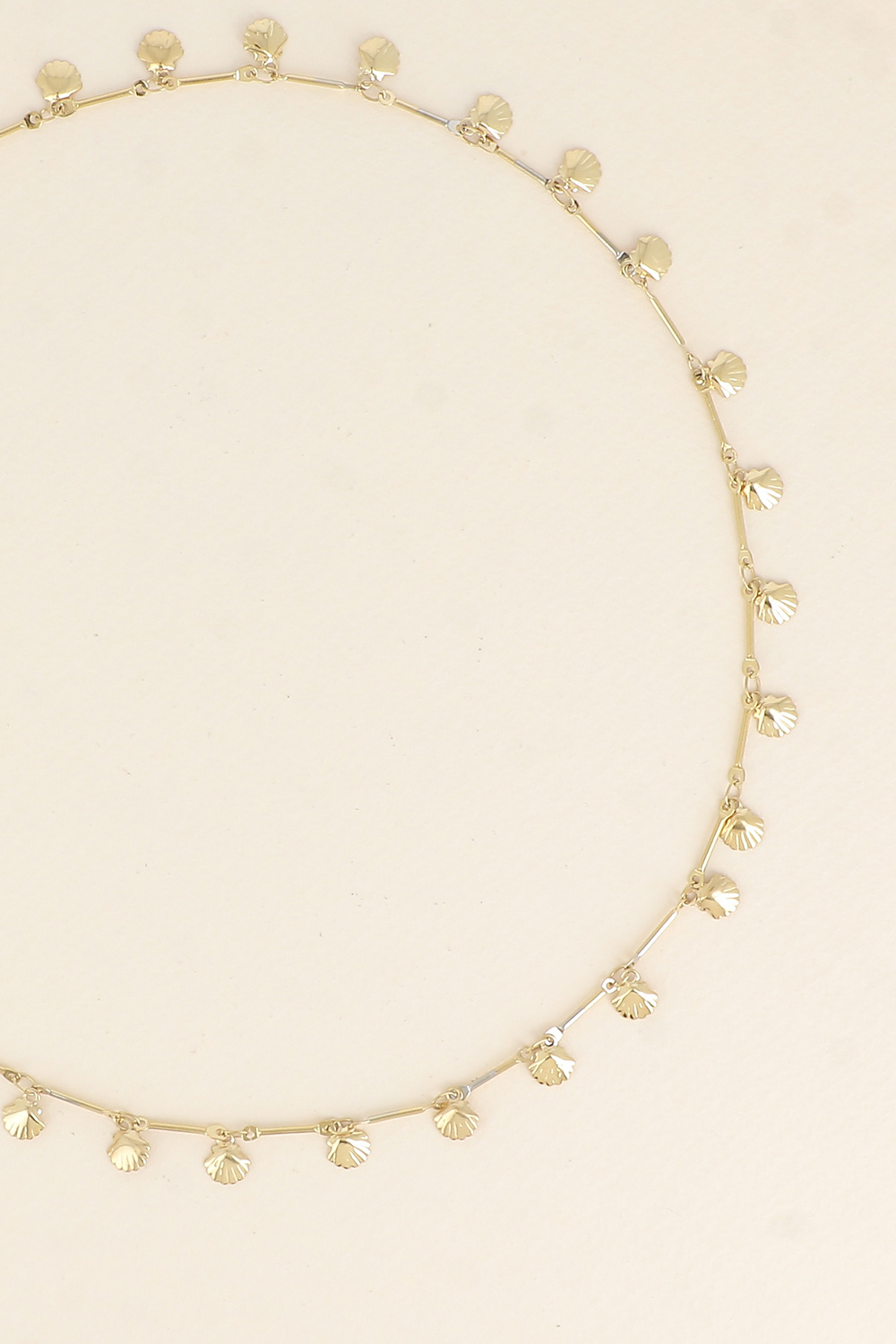 Grossiste Bohm - Collier - maille tiges et petits coquillages
