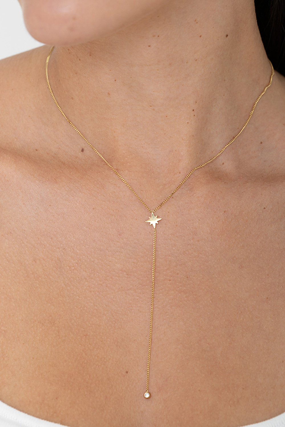 Grossiste Bohm - Collier Y - étoile du Nord et oxyde de zirconium