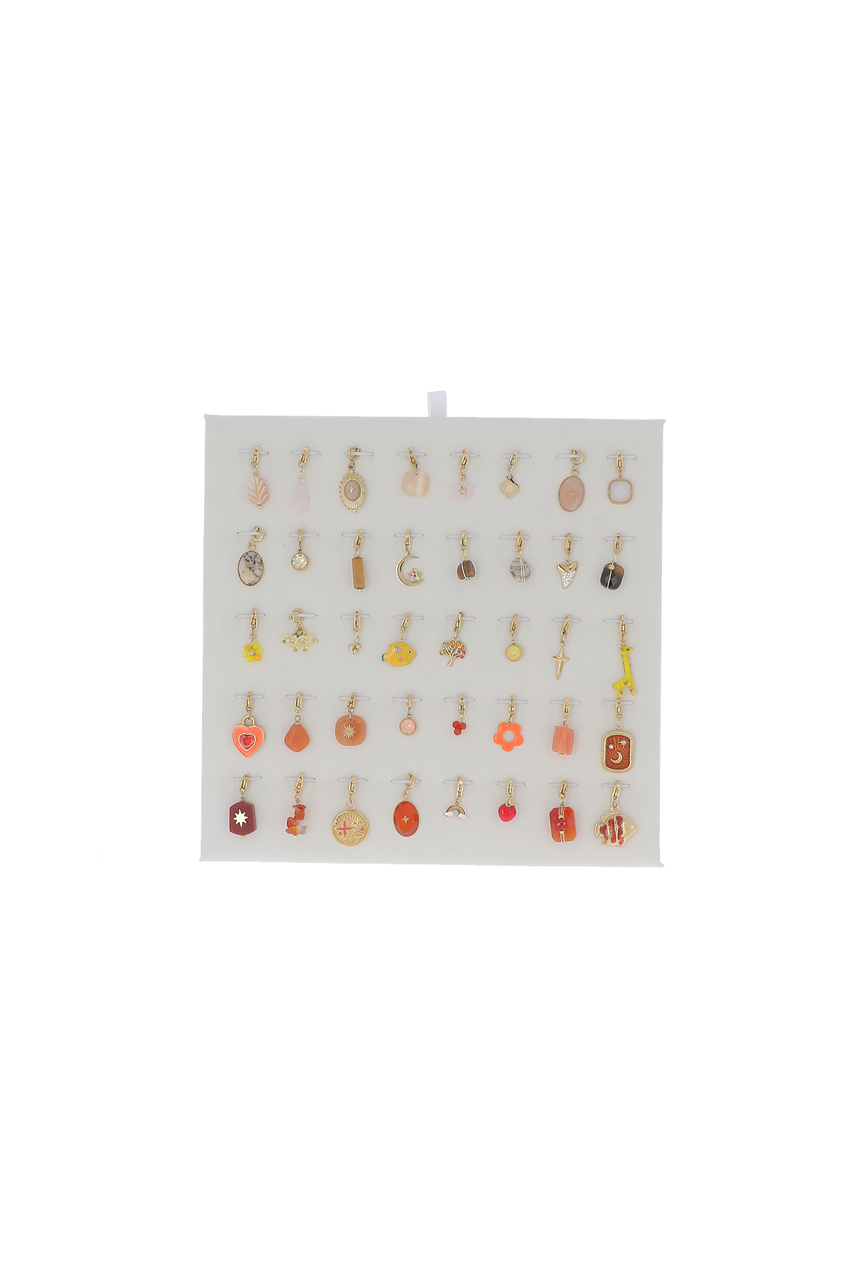 Grossiste Bohm - Kit de 40 charms en acier inoxydable - doré multi - présentoir offert