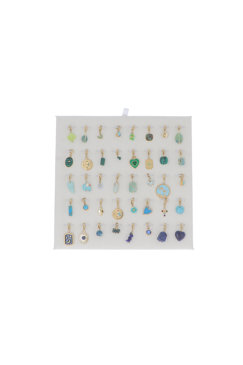 Grossiste Bohm - Kit de 40 charms en acier inoxydable - doré multi - présentoir offert