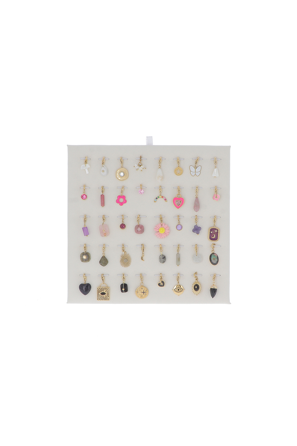 Grossiste Bohm - Kit de 40 charms en acier inoxydable - doré multi - présentoir offert