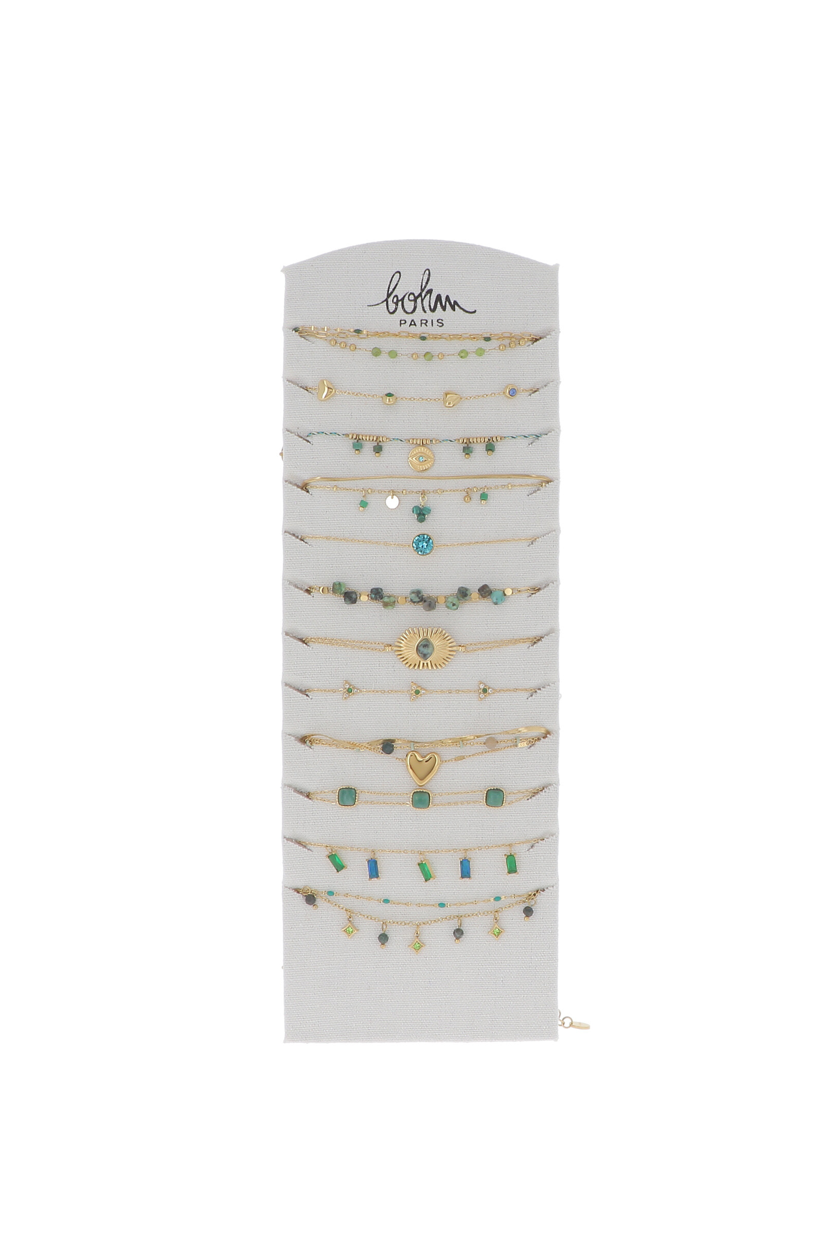 Mayorista Bohm - Kit de 24 (12+12) Pulseras - Oro verde