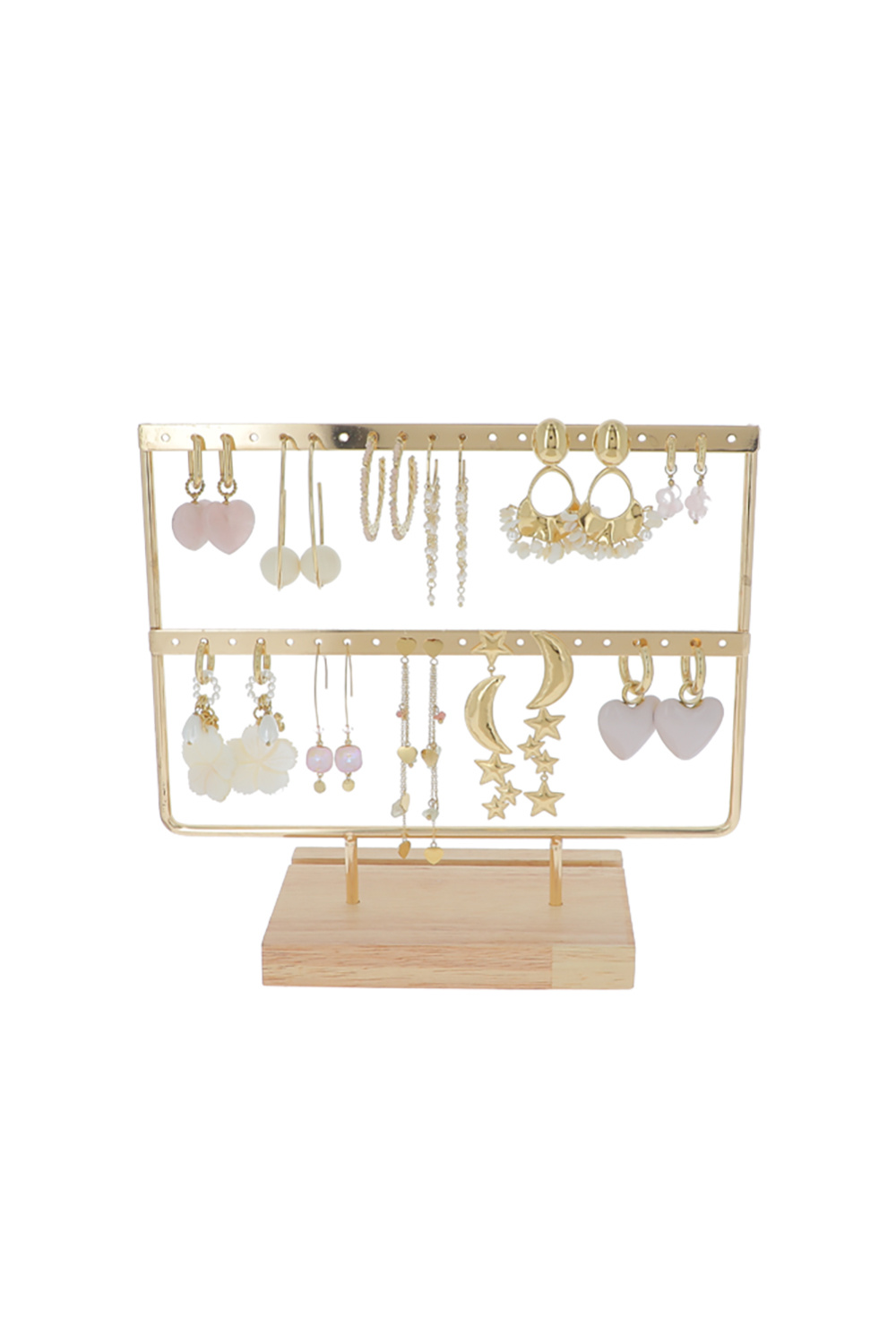 Mayorista Bohm - Juego de 22 (11+11) bucles - oro rosa - soporte de exhibición gratis