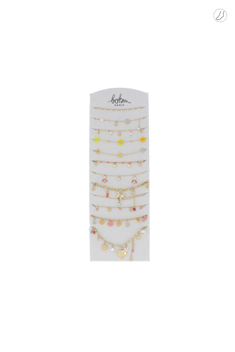 Mayorista Bohm - Kit de 24 (12+12) Chevillères - Golden Yellow Mix - Pantalla libre