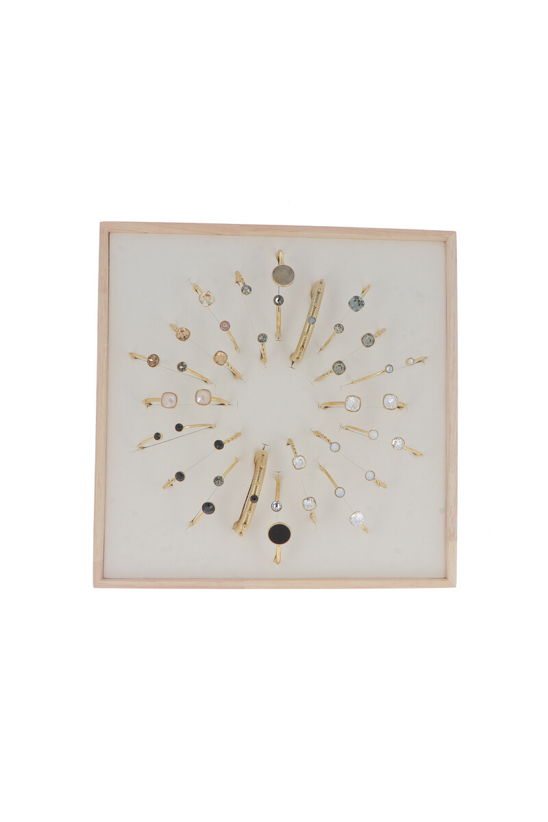 Großhändler Bohm - Kit mit 20 Binsen - Schwarz -Weiß -Gold - angebotenes Display