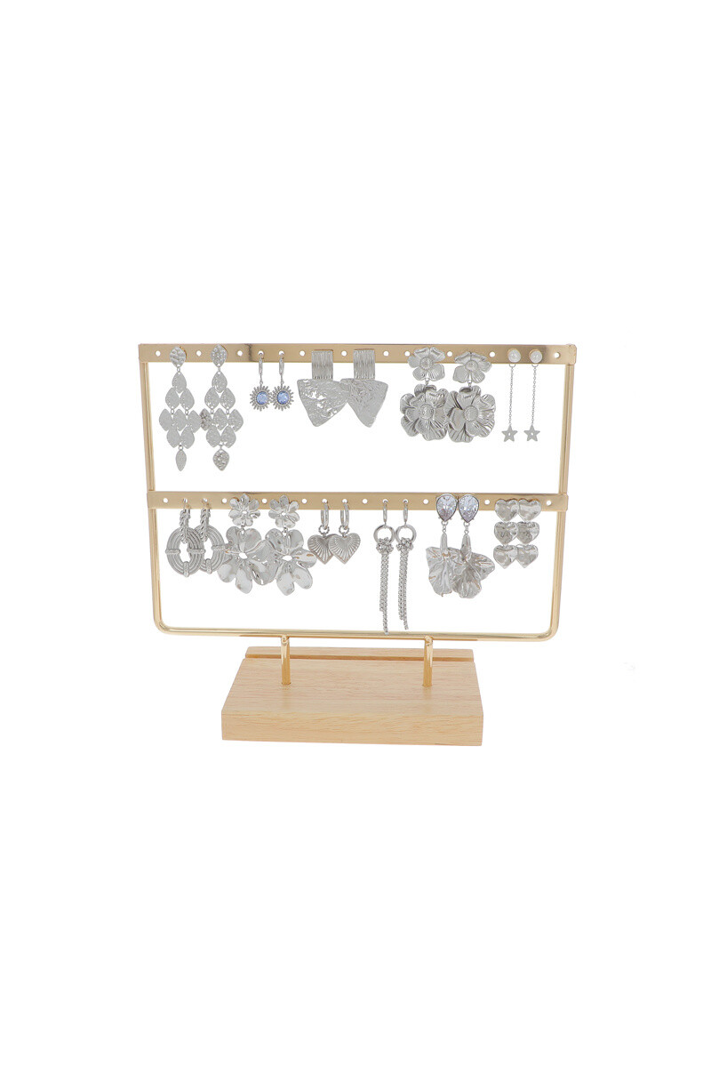 Grossiste Bohm - Kit de 22 (11+11) boucles - argenté - présentoir offert