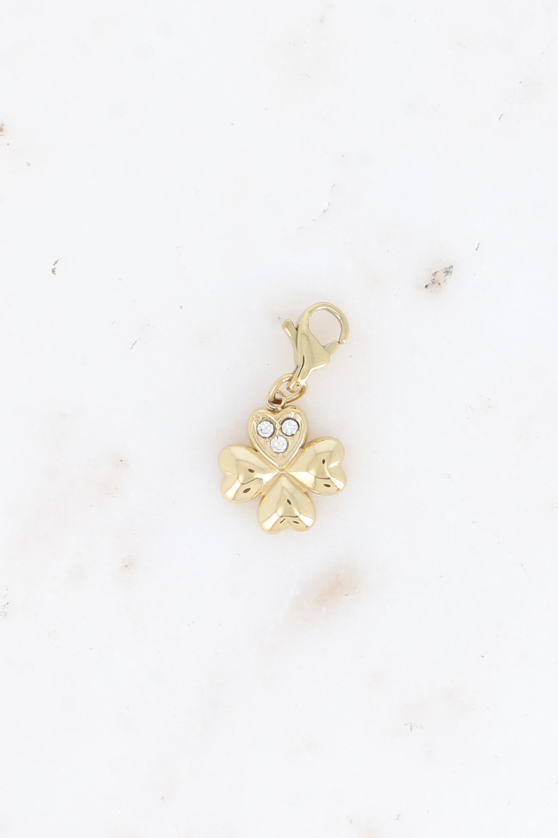 Großhändler Bohm - Lola Charm - Kleeblatt und Zirkonia